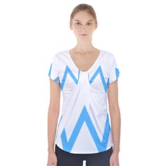 Alan Walker  Logo Short Sleeve Front Detail Top by bhazkaragriz