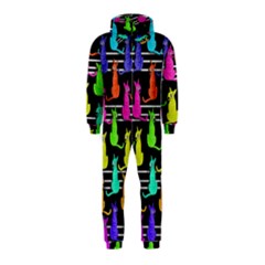 Colorful Cats Pattern Hooded Jumpsuit (kids) by Valentinaart