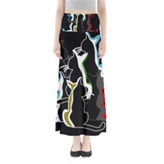 Street Cats Maxi Skirts by Valentinaart