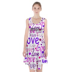 Love Pattern Racerback Midi Dress by Valentinaart