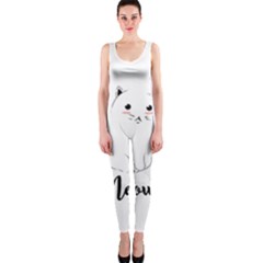 Cute Kitty Onepiece Catsuit by Brittlevirginclothing