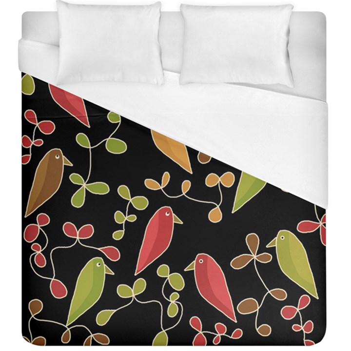 Flowers and birds  Duvet Cover (King Size)