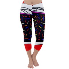 Color Tv Capri Winter Leggings  by Moma