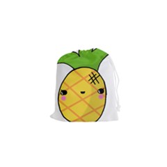 Kawaii Pineapple Drawstring Pouches (xs)  by CuteKawaii1982