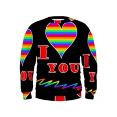 I Love You Kids  Sweatshirt by Valentinaart