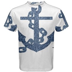 Anchor Pencil Drawing Art Men s Cotton Tee by picsaspassion