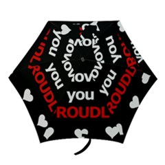 I Love You Proudly Mini Folding Umbrellas by Valentinaart