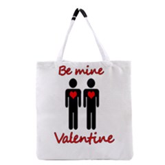 Be Mine Valentine Grocery Tote Bag by Valentinaart