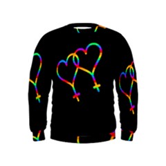 Love Is Love Kids  Sweatshirt by Valentinaart