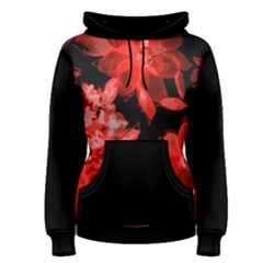 Red Flower  Women s Pullover Hoodie by Brittlevirginclothing