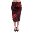 Small Red Roses Midi Pencil Skirt View1