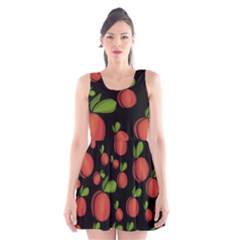 Peaches Scoop Neck Skater Dress by Valentinaart