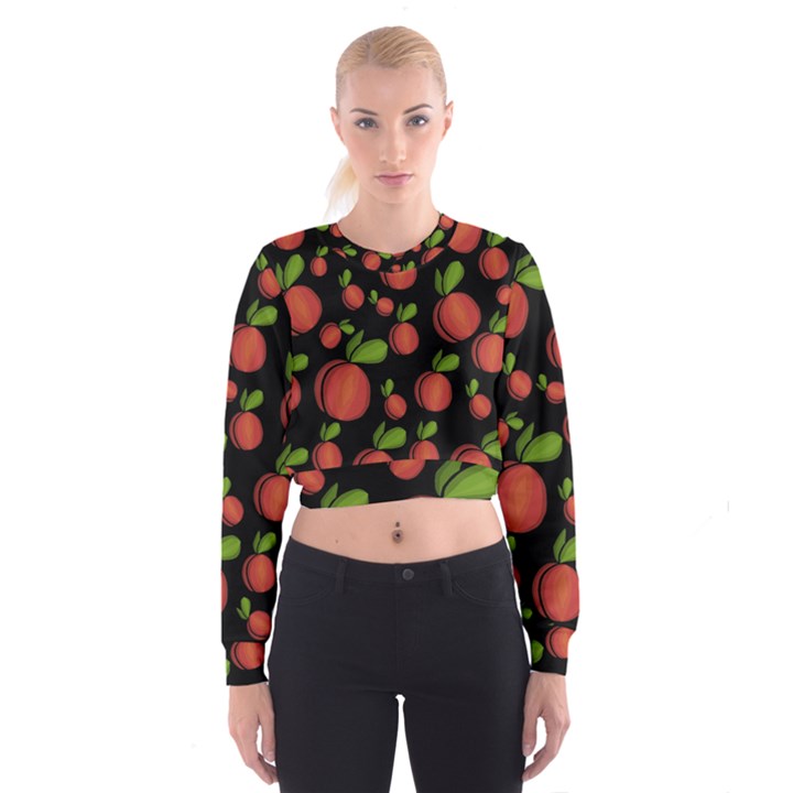 Peaches Women s Cropped Sweatshirt