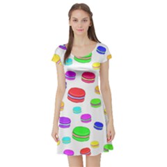 Macaroons Short Sleeve Skater Dress by Valentinaart