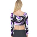 Canvas Acrylic Digital Design Long Sleeve Crop Top View2