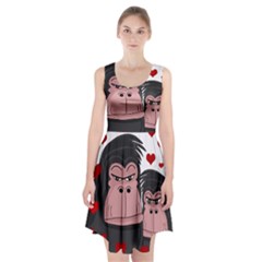 Gorillas Love Racerback Midi Dress by Valentinaart