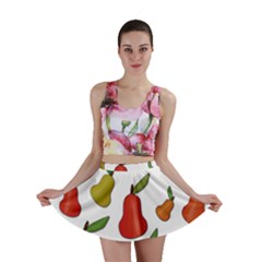 Decorative Pears Pattern Mini Skirt by Valentinaart