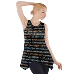 Close Up Code Coding Computer Side Drop Tank Tunic by Amaryn4rt