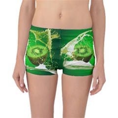 Kiwi Fruit Vitamins Healthy Cut Boyleg Bikini Bottoms by Amaryn4rt