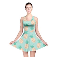 Cute Pineapple Reversible Skater Dress by Brittlevirginclothing