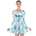 Rain drops Long Sleeve Skater Dress View1