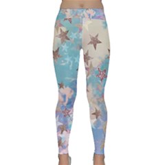 Pastel Stars Classic Yoga Leggings by Brittlevirginclothing