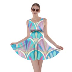 Colorful Lila Toned Mosaic Skater Dress by Brittlevirginclothing