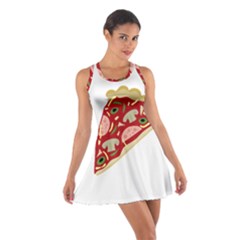 Pizza Slice Cotton Racerback Dress by Valentinaart