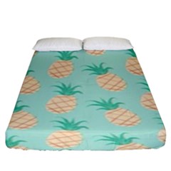 Pineapple Fitted Sheet (king Size) by Brittlevirginclothing