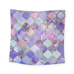 Blue Moroccan Mosaic Square Tapestry (small) by Brittlevirginclothing