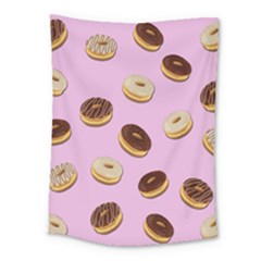 Donuts Pattern - Pink Medium Tapestry by Valentinaart