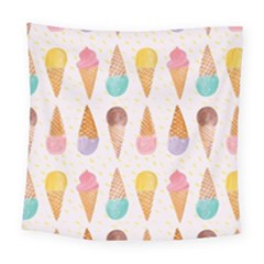 Cute Ice Cream Square Tapestry (large) by Brittlevirginclothing