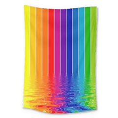 Faded Rainbow  Large Tapestry by Brittlevirginclothing