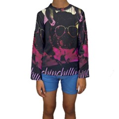 Maggie Chinchillin Version 2 Kids  Long Sleeve Swimwear by tigflea