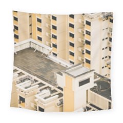 Apartments Architecture Building Square Tapestry (large) by Amaryn4rt