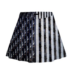 Architecture Building Pattern Mini Flare Skirt by Amaryn4rt