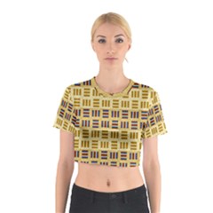 Textile Texture Fabric Material Cotton Crop Top by Amaryn4rt