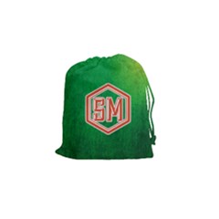 Sm-green Drawstring Pouch (small) by TheDean