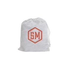 Sm-white Drawstring Pouch (small) by TheDean