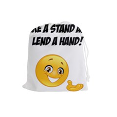 Take A Stand! Drawstring Pouches (large)  by athenastemple