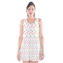 Fruit Pattern Vector Background Scoop Neck Skater Dress View1