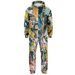 Art Graffiti Abstract Lines Hooded Jumpsuit (men)  by Nexatart