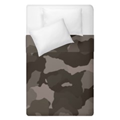 Background For Scrapbooking Or Other Camouflage Patterns Beige And Brown Duvet Cover Double Side (single Size) by Nexatart