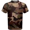 Background For Scrapbooking Or Other Camouflage Patterns Beige And Brown Men s Cotton Tee View1