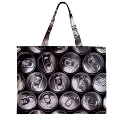 Black And White Doses Cans Fuzzy Drinks Zipper Mini Tote Bag by Nexatart