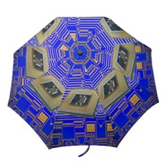 Processor Cpu Board Circuits Folding Umbrellas by Nexatart