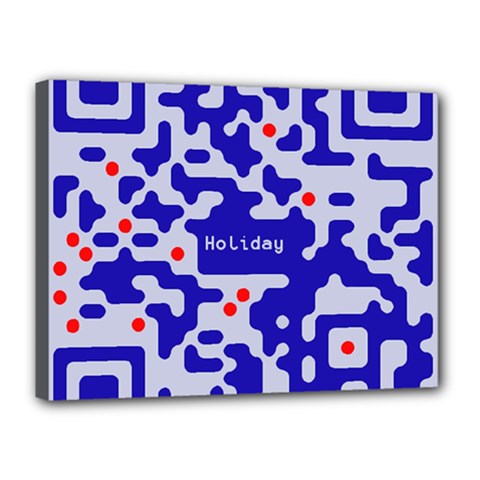 Qr Code Congratulations Canvas 16  X 12  by Nexatart