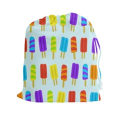 Food Pattern Drawstring Pouches (xxl) by Nexatart