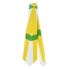 Green Yellow Shapes                                                                                                                   Necktie by LalyLauraFLM