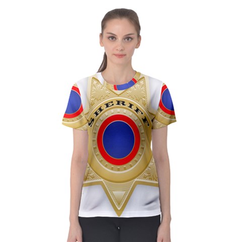 Sheriff S Star Sheriff Star Chief Women s Sport Mesh Tee by Nexatart